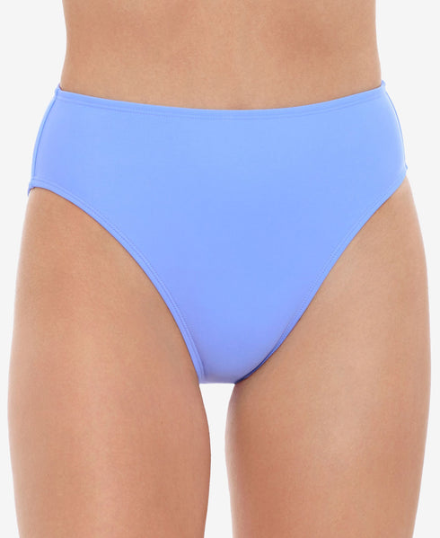 Juniors' Solid High-Cut Bikini Bottoms